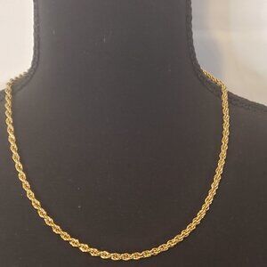 Vintage Monet Gold tone Heavy Braded Chain